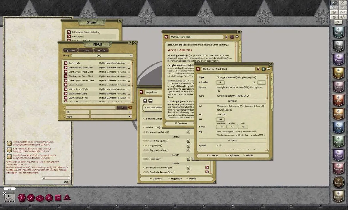 Fantasy Grounds - Mythic Monsters #14: Giants (PFRPG) Screenshot 2