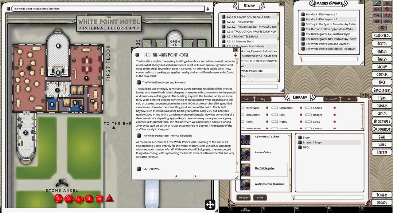 Fantasy Grounds - Pulp Cthulhu (CoC7E) Screenshot 2