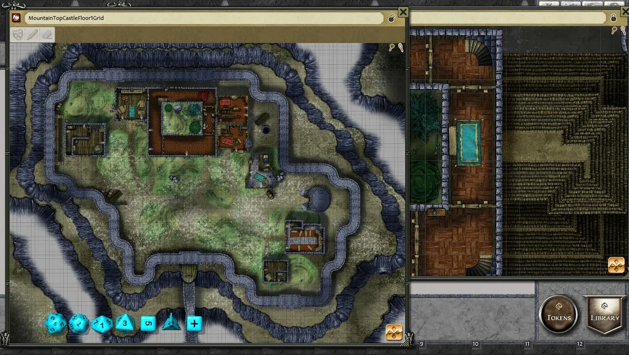 Fantasy Grounds - Mountain Top Castle Map Pack by Joshua Watmough (Map Pack) Screenshot 2