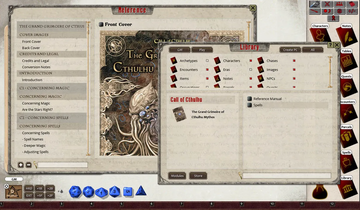 Fantasy Grounds - The Grand Grimoire of Cthulhu Mythos Magic (CoC7E) Screenshot 2