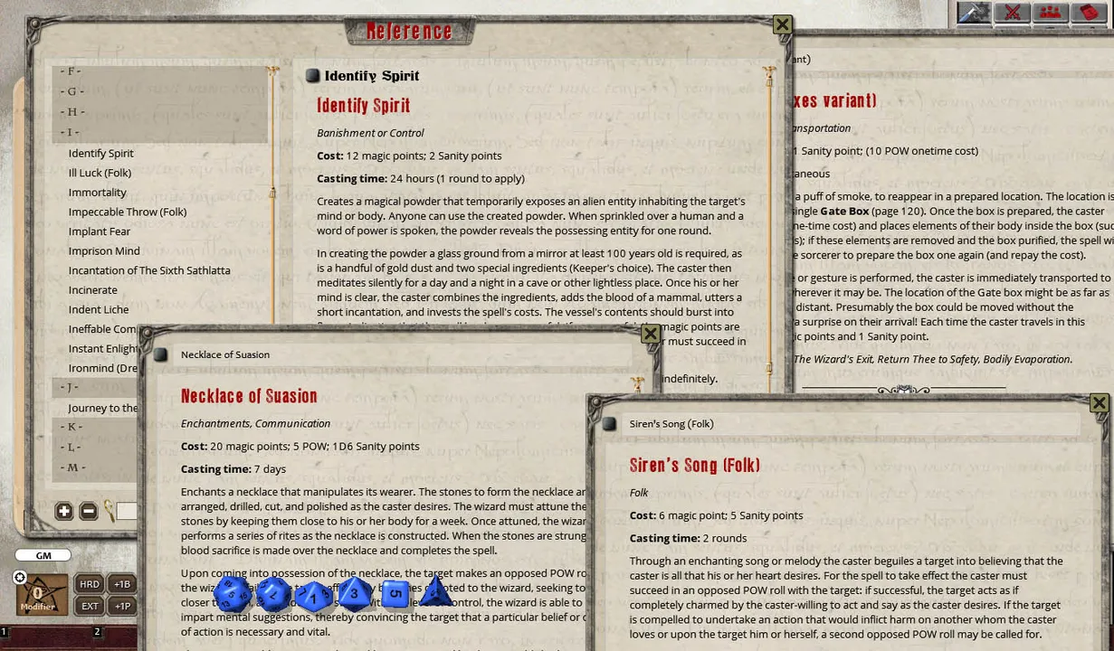 Fantasy Grounds - The Grand Grimoire of Cthulhu Mythos Magic (CoC7E) Screenshot 3