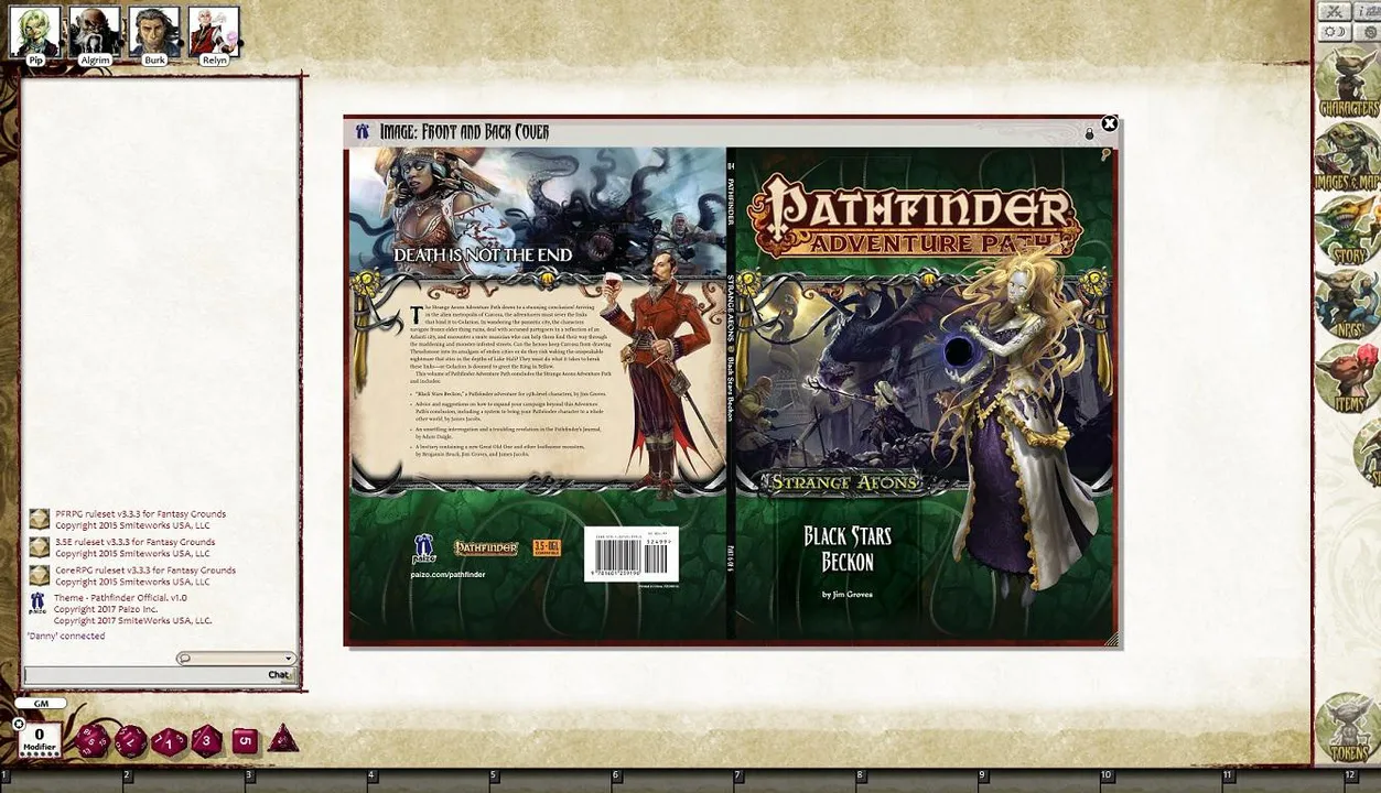 Fantasy Grounds - Pathfinder RPG - Strange Aeons AP 6: Black Stars Beckon (PFRPG) Screenshot 0