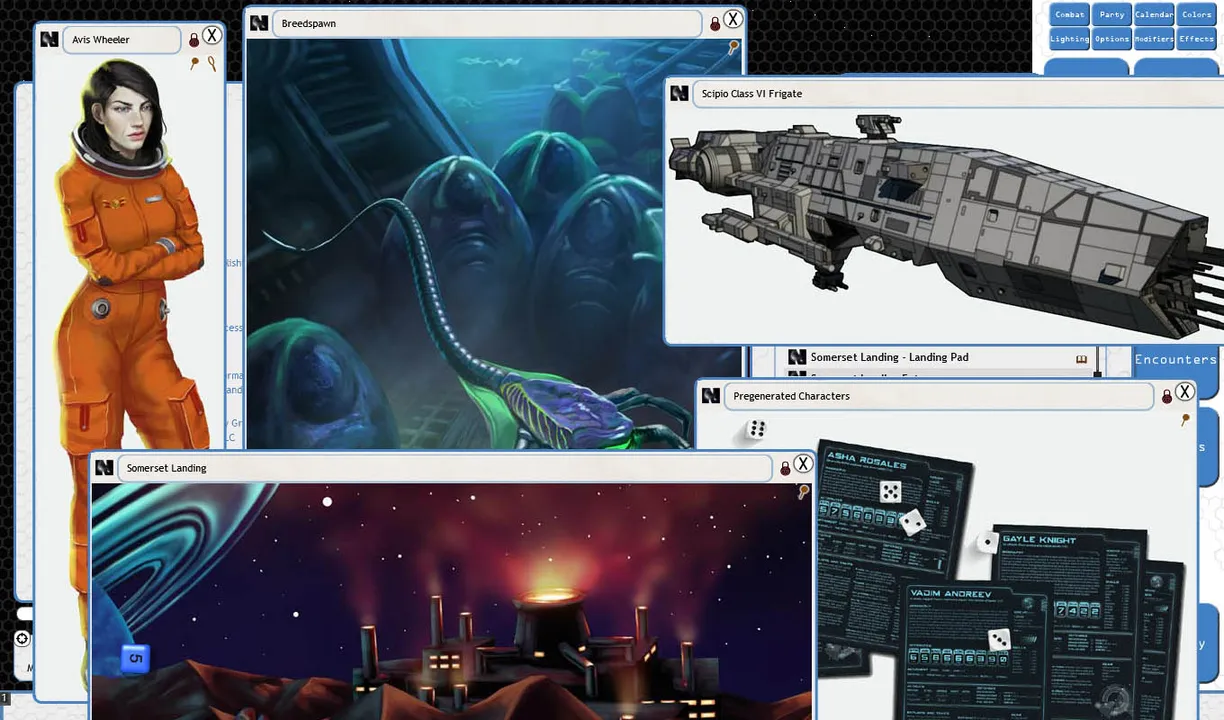 Fantasy Grounds - Xenomorphs: The Fall of Somerset Landing (W.O.I.N. N.E.W.) Screenshot 0