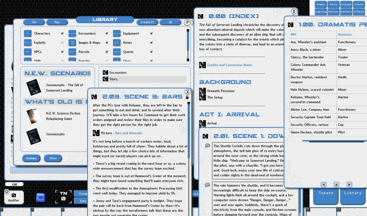 Fantasy Grounds - Xenomorphs: The Fall of Somerset Landing (W.O.I.N. N.E.W.) Screenshot 4