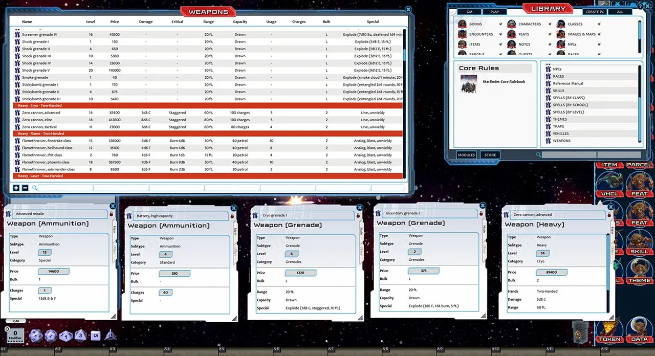 Fantasy Grounds - Starfinder RPG - Ruleset Screenshot 12