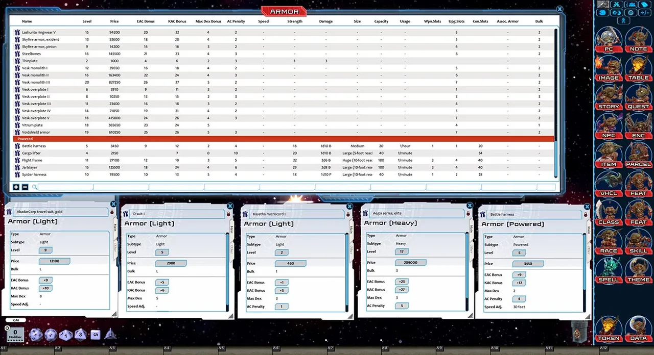 Fantasy Grounds - Starfinder RPG - Ruleset Screenshot 1