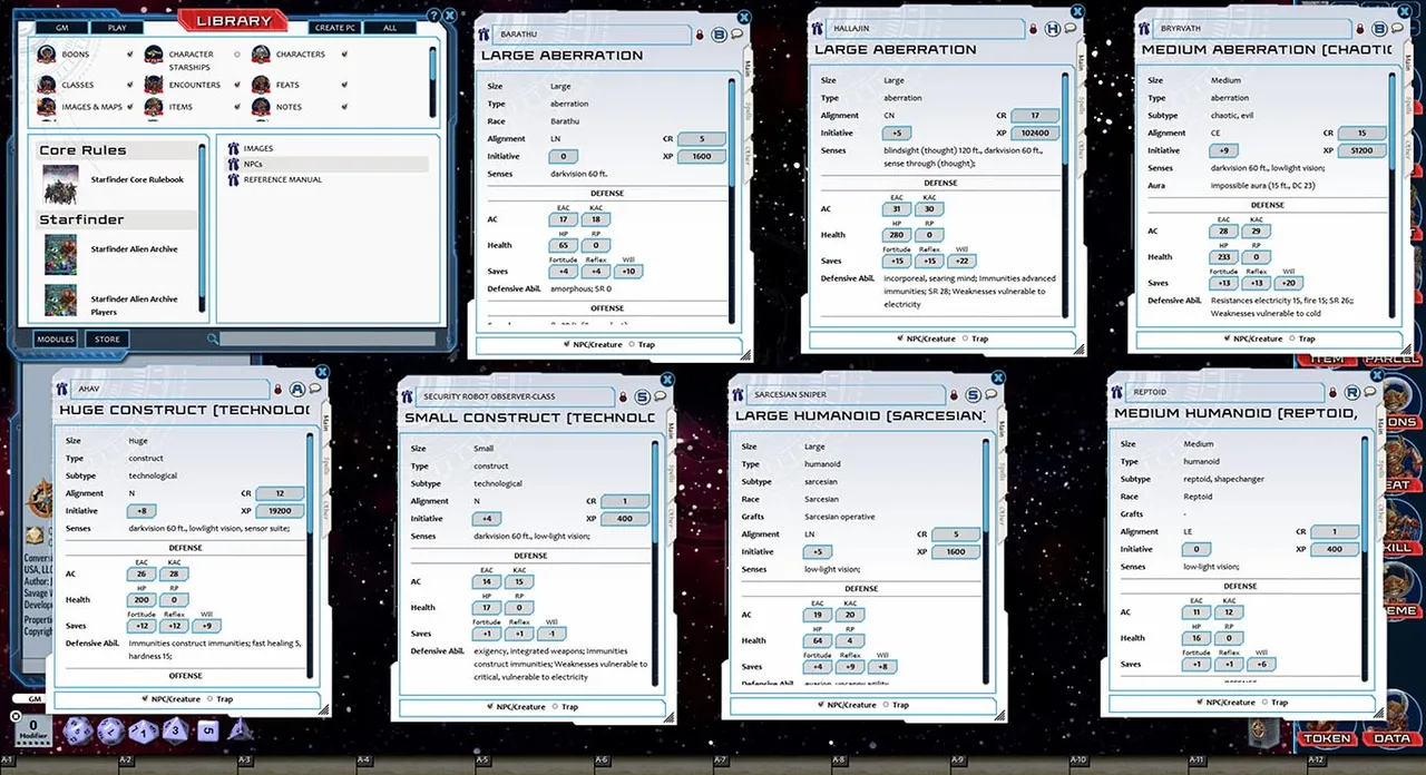 Fantasy Grounds - Starfinder RPG - Alien Archive (SFRPG) Screenshot 4