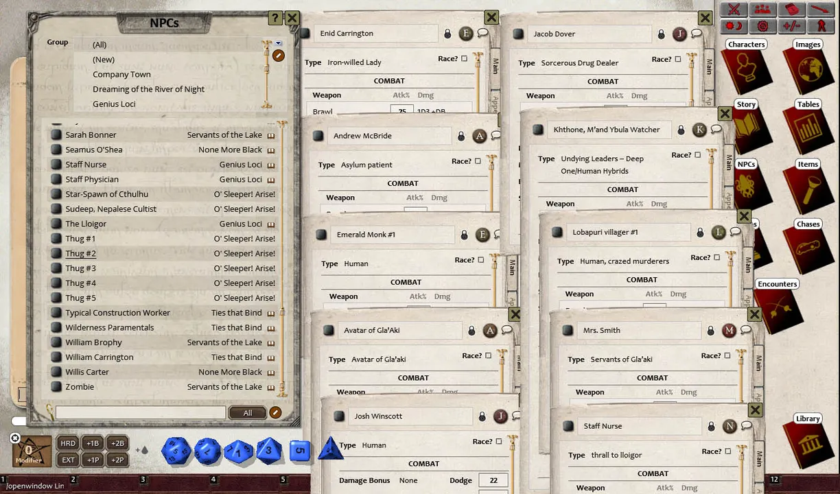 Fantasy Grounds - Doors to Darkness (CoC7E) Screenshot 2