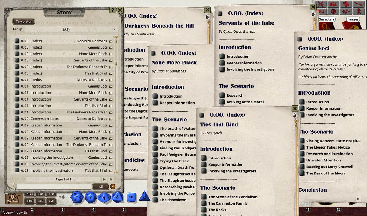 Fantasy Grounds - Doors to Darkness (CoC7E) Screenshot 3