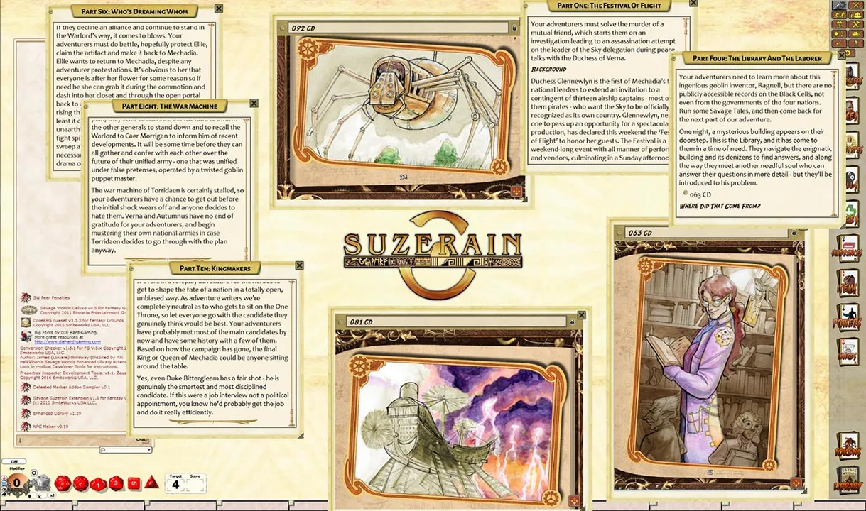 Fantasy Grounds - Clockwork Dreams (Savage Worlds) Screenshot 2