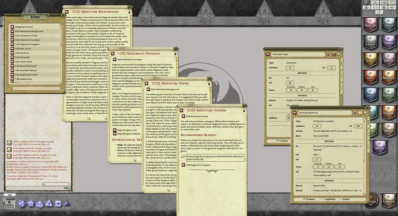 Fantasy Grounds - C01: Alagoran's Gem (PFRPG) Screenshot 1