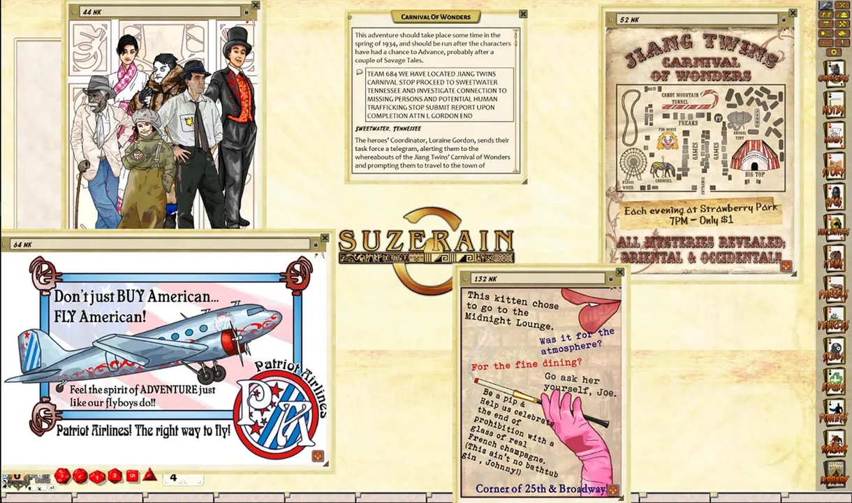 Fantasy Grounds - Suzerain: Noir Knights (Savage Worlds) Screenshot 1