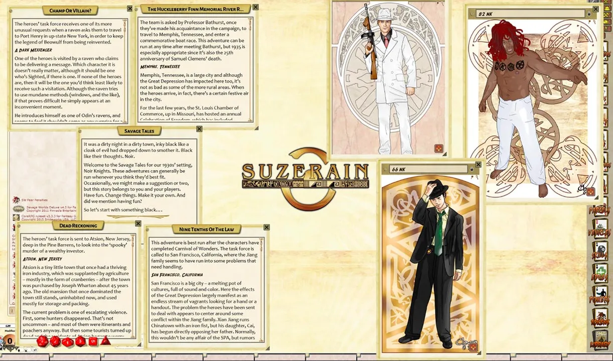 Fantasy Grounds - Suzerain: Noir Knights (Savage Worlds) Screenshot 2
