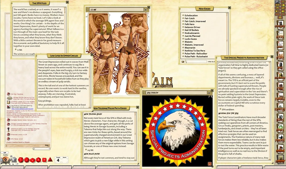 Fantasy Grounds - Suzerain: Noir Knights (Savage Worlds) Screenshot 3
