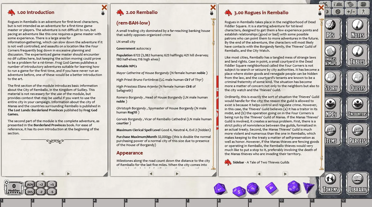 Fantasy Grounds - Rogues in Remballo (5E) Screenshot 3