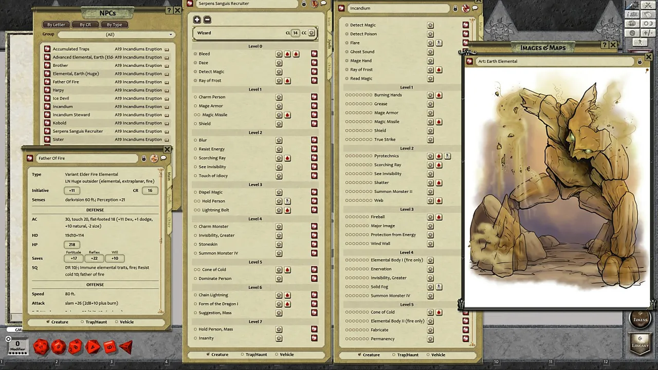 Fantasy Grounds - A19: Incandium's Eruption (PFRPG) Screenshot 1