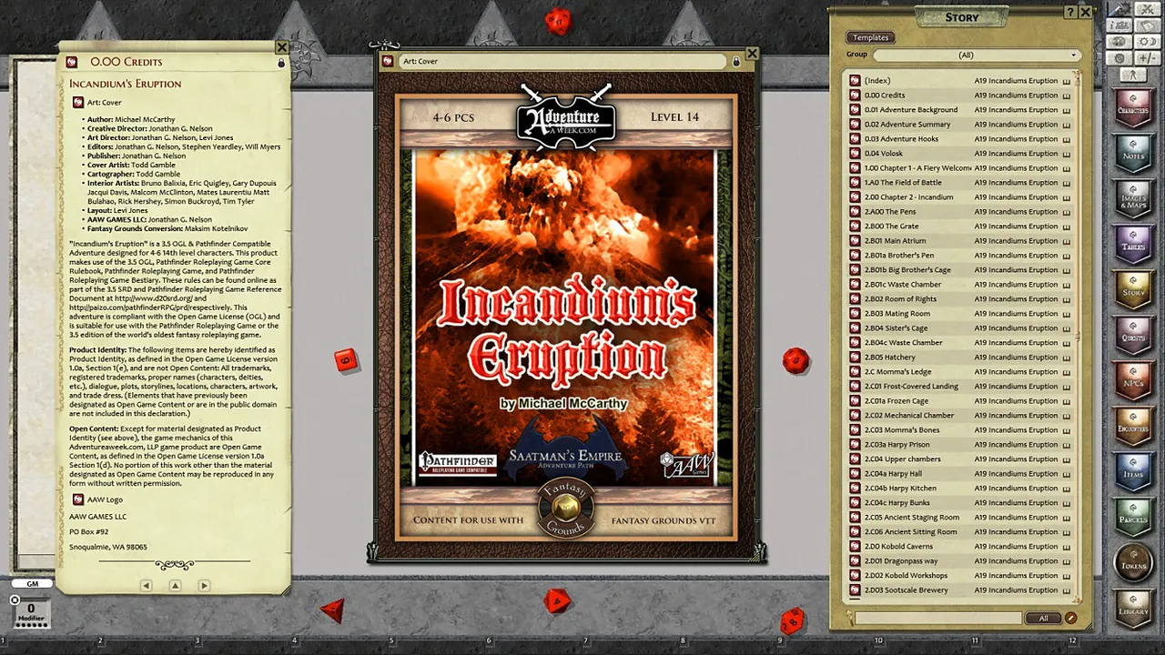 Fantasy Grounds - A19: Incandium's Eruption (PFRPG) Screenshot 3