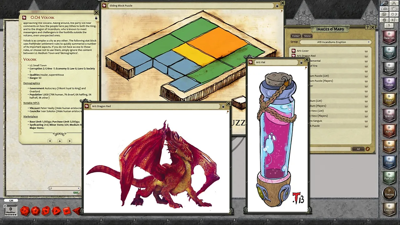 Fantasy Grounds - A19: Incandium's Eruption (PFRPG) Screenshot 0