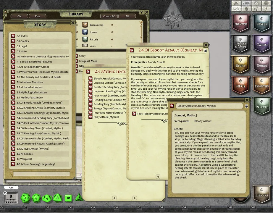 Fantasy Grounds - Mythic Monsters #15: Magical Beasts (PFRPG) Screenshot 2