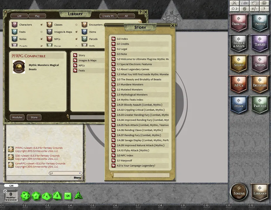 Fantasy Grounds - Mythic Monsters #15: Magical Beasts (PFRPG) Screenshot 0