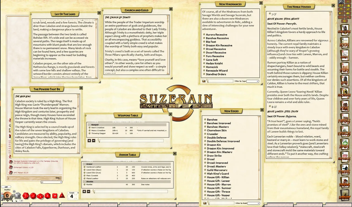Fantasy Grounds - Suzerain: Caladon Falls (Savage Worlds) Screenshot 0
