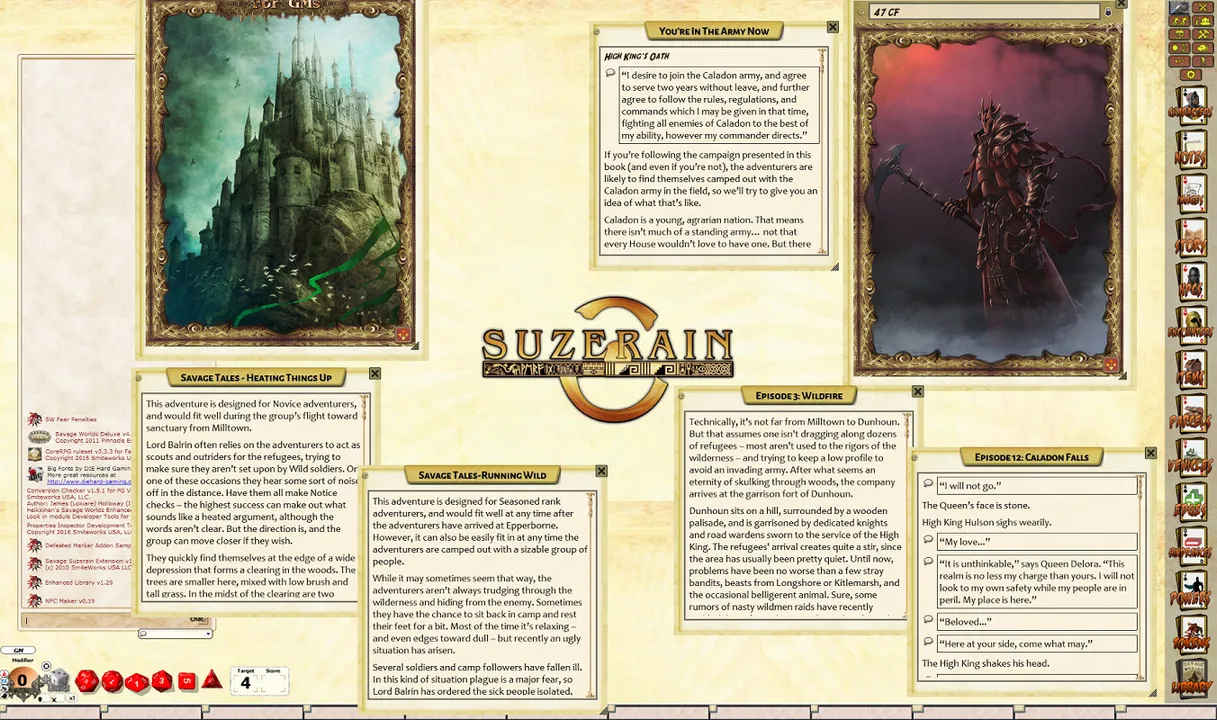 Fantasy Grounds - Suzerain: Caladon Falls (Savage Worlds) Screenshot 1