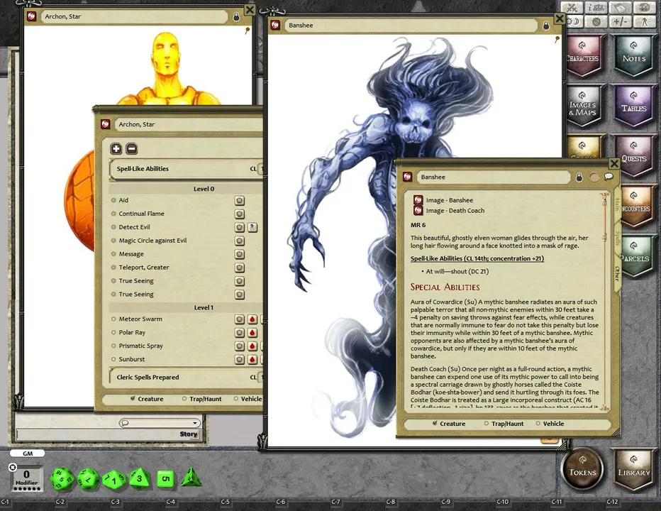 Fantasy Grounds - Mythic Monster Manual (PFRPG) Screenshot 0