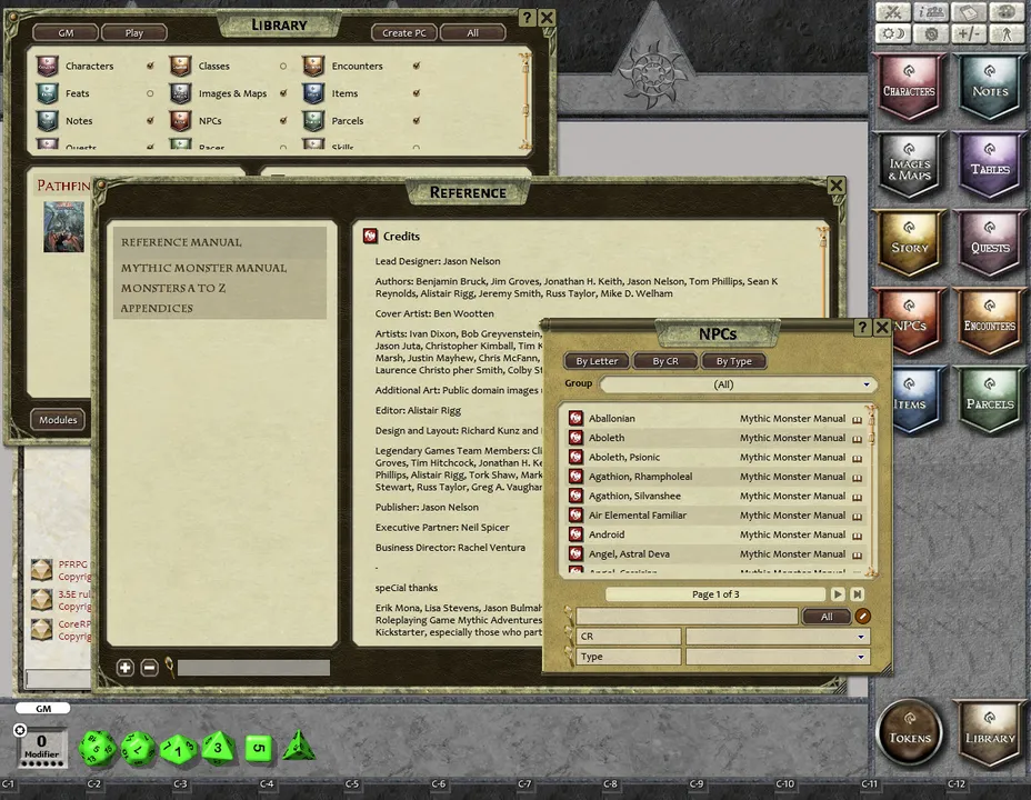 Fantasy Grounds - Mythic Monster Manual (PFRPG) Screenshot 2
