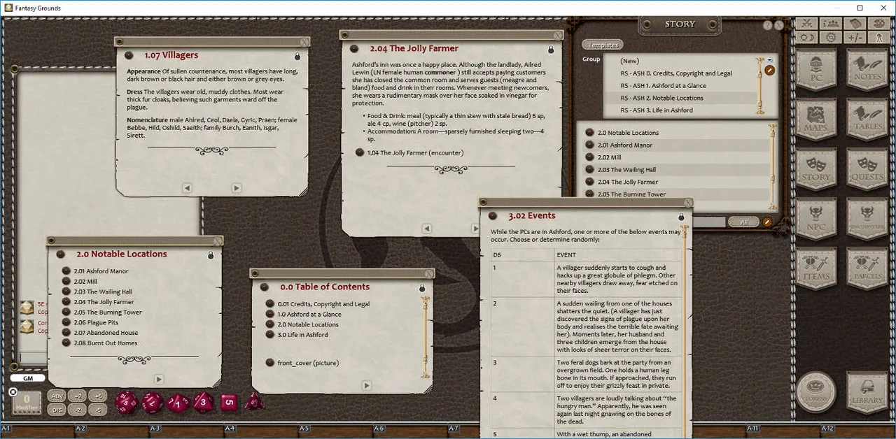 Fantasy Grounds - Village Backdrop: Ashford (5E) Screenshot 2