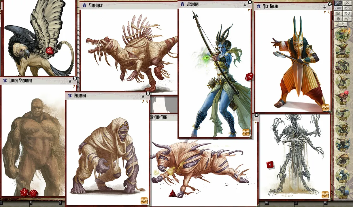 Fantasy Grounds - Pathfinder RPG - Mummy’s Mask AP 5: The Slave Trenches of Hakotep (PFRPG) Screenshot 3