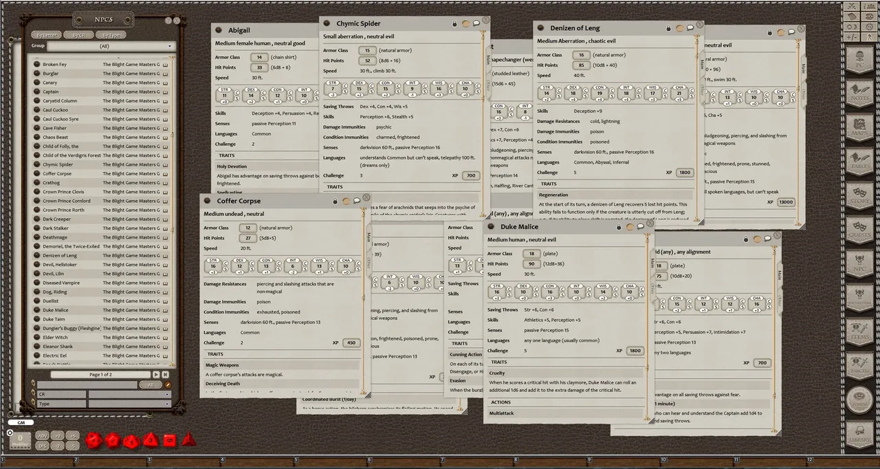 Fantasy Grounds - The Blight: GM Guide (5E) Screenshot 2