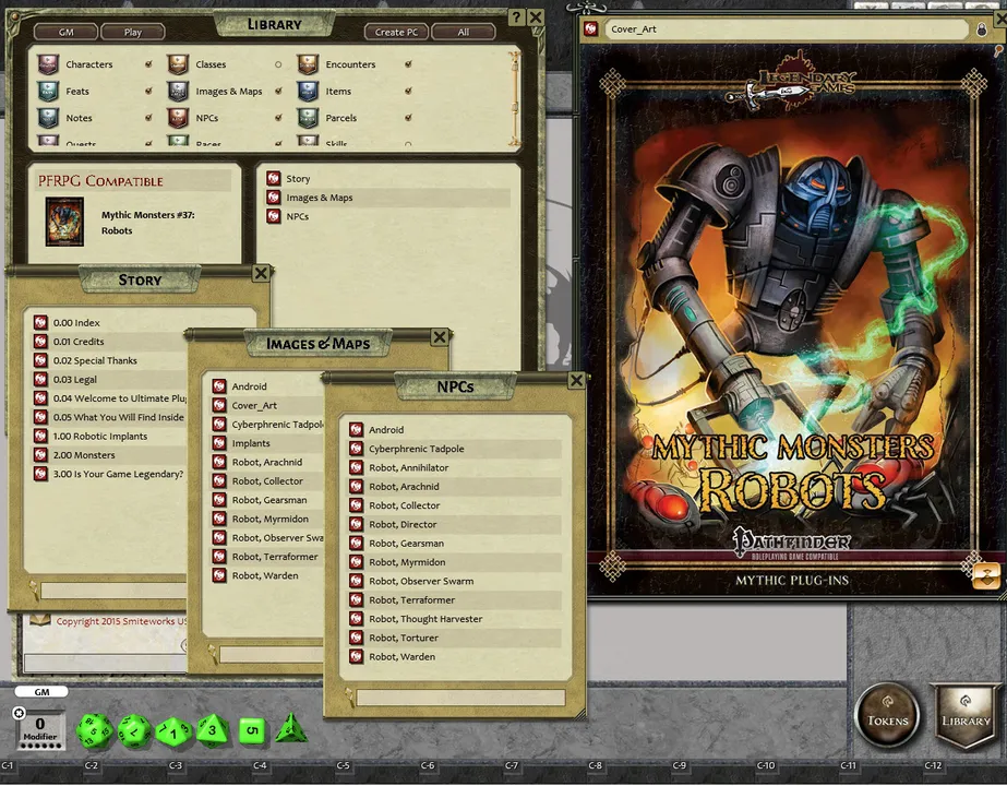 Fantasy Grounds - Mythic Monsters #37: Robots (PFRPG) Screenshot 3