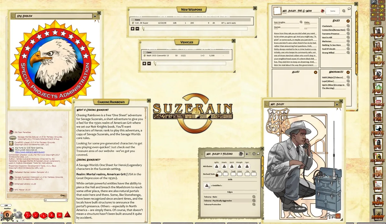 Fantasy Grounds - Noir Knights Intro Pack (Savage Worlds) Screenshot 0