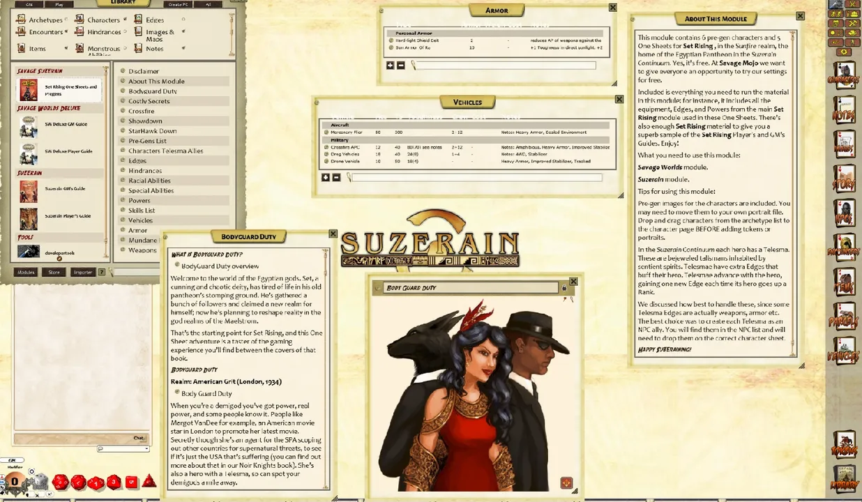 Fantasy Grounds - Set Rising Intro Pack (Savage Worlds) Screenshot 2