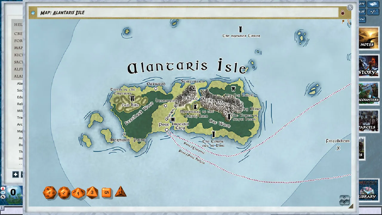 Fantasy Grounds - Hellfrost: Atlas of the Frozen North (Savage Worlds) Screenshot 2