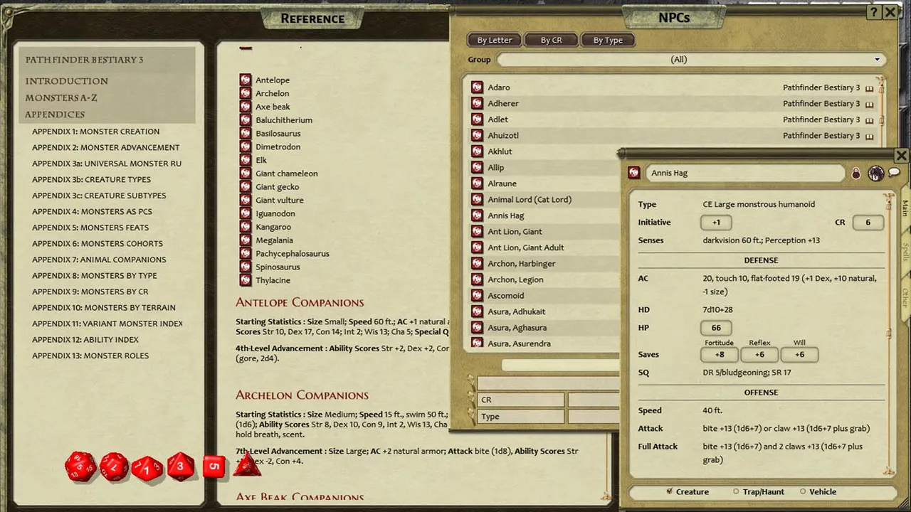 Fantasy Grounds - Pathfinder RPG - Bestiary 3 Pack (PFRPG) Screenshot 1