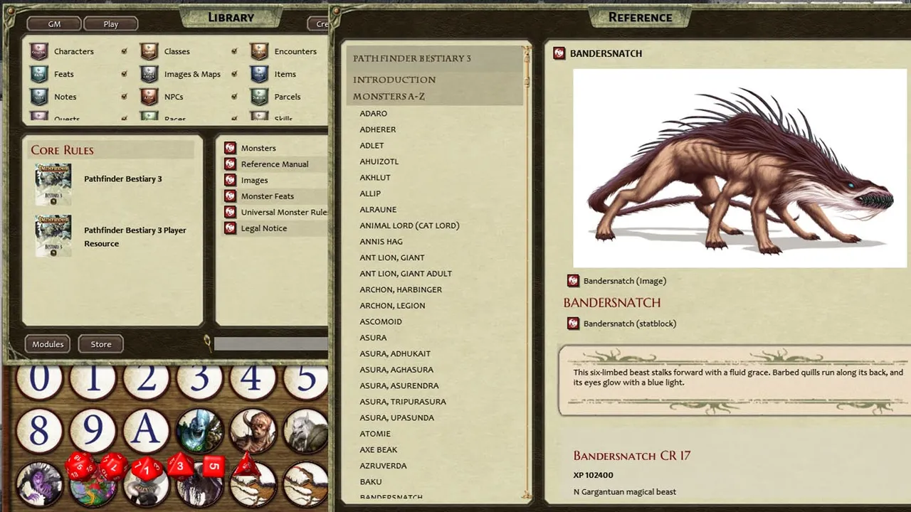 Fantasy Grounds - Pathfinder RPG - Bestiary 3 Pack (PFRPG) Screenshot 0