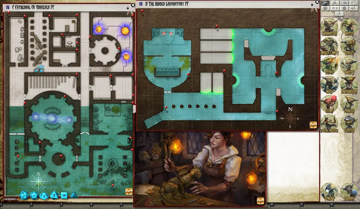 Fantasy Grounds - Pathfinder RPG - Ruins of Azlant AP 3: The Flooded Cathedral (PFRPG) Screenshot 4
