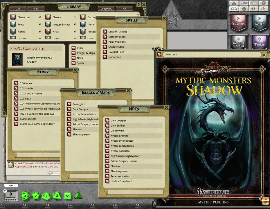 Fantasy Grounds - Mythic Monsters #32: Shadow (PFRPG) Screenshot 3