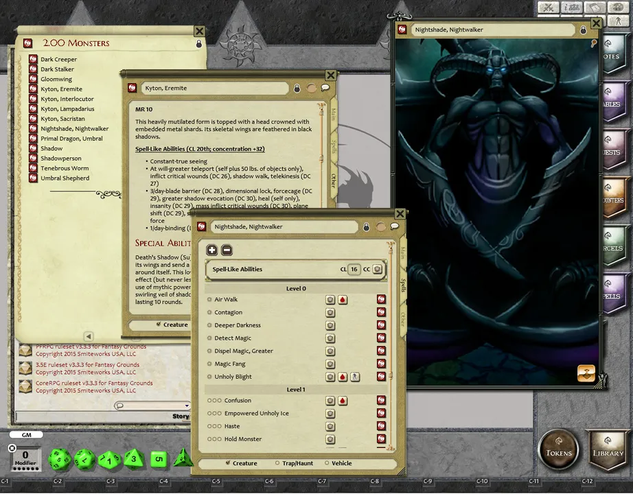 Fantasy Grounds - Mythic Monsters #32: Shadow (PFRPG) Screenshot 1