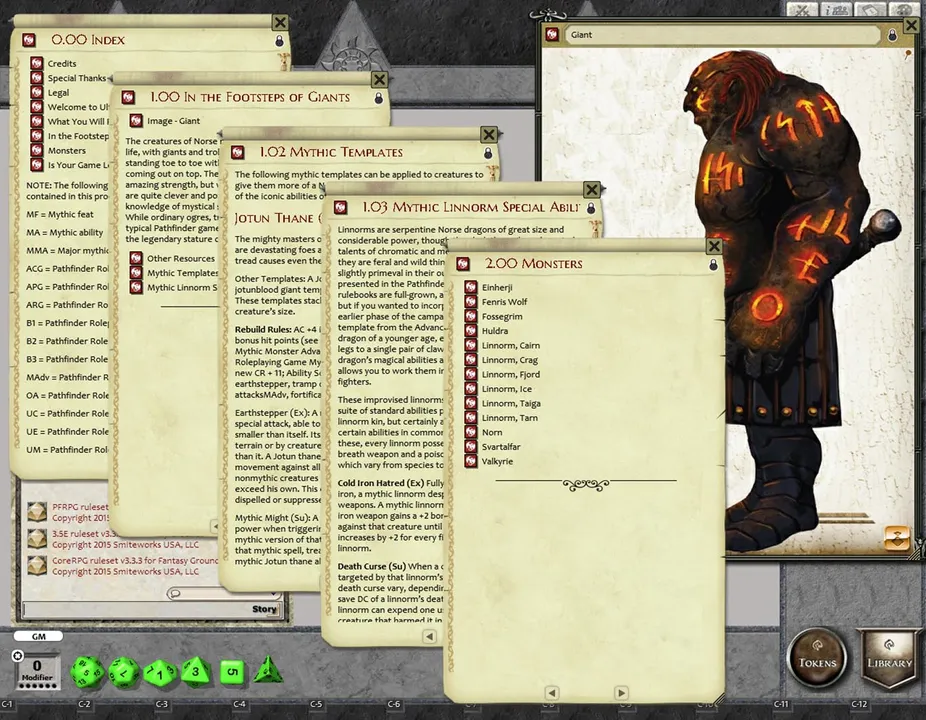Fantasy Grounds - Mythic Monsters #33: Norse (PFRPG) Screenshot 3