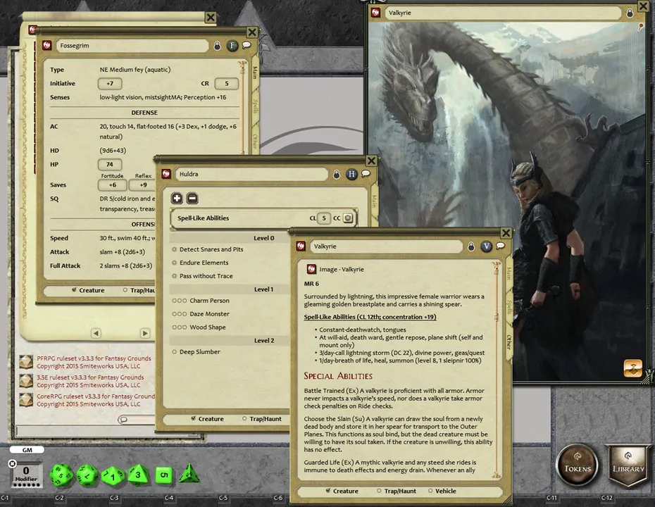 Fantasy Grounds - Mythic Monsters #33: Norse (PFRPG) Screenshot 1