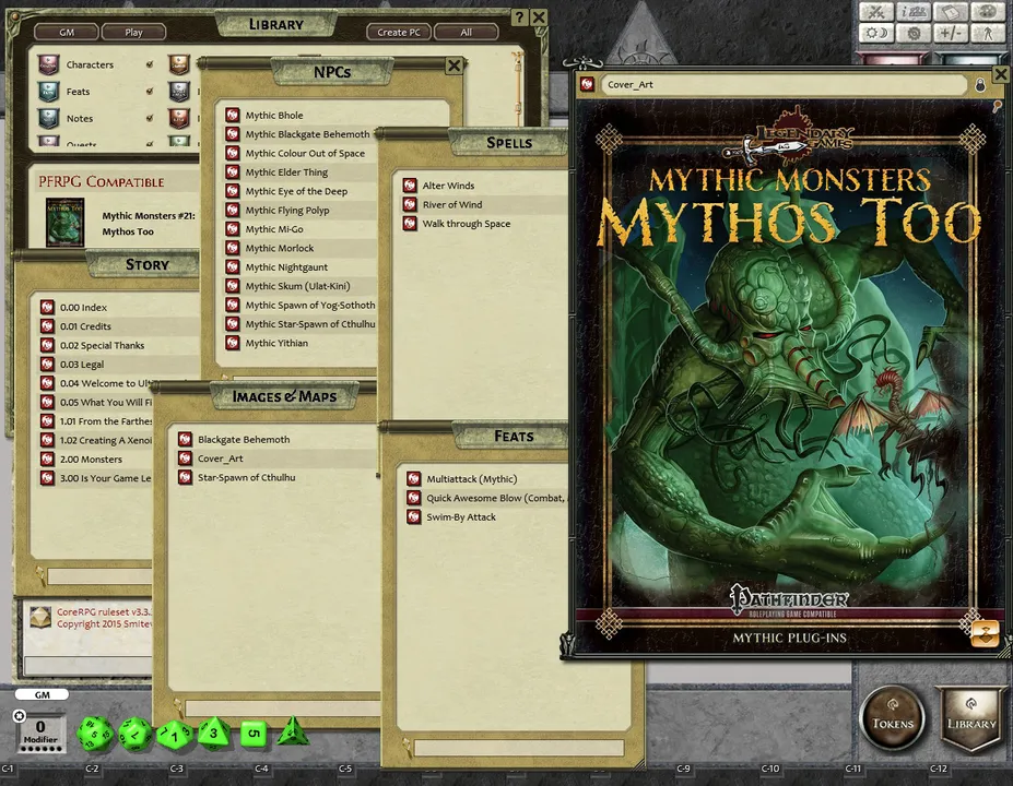 Fantasy Grounds - Mythic Monsters #21: Mythos Too (PFRPG) Screenshot 3