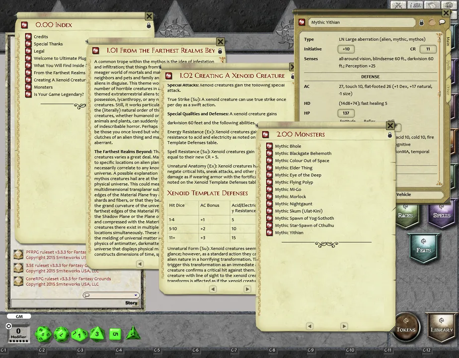 Fantasy Grounds - Mythic Monsters #21: Mythos Too (PFRPG) Screenshot 2