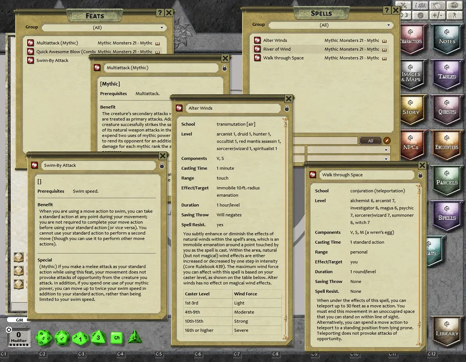 Fantasy Grounds - Mythic Monsters #21: Mythos Too (PFRPG) Screenshot 0