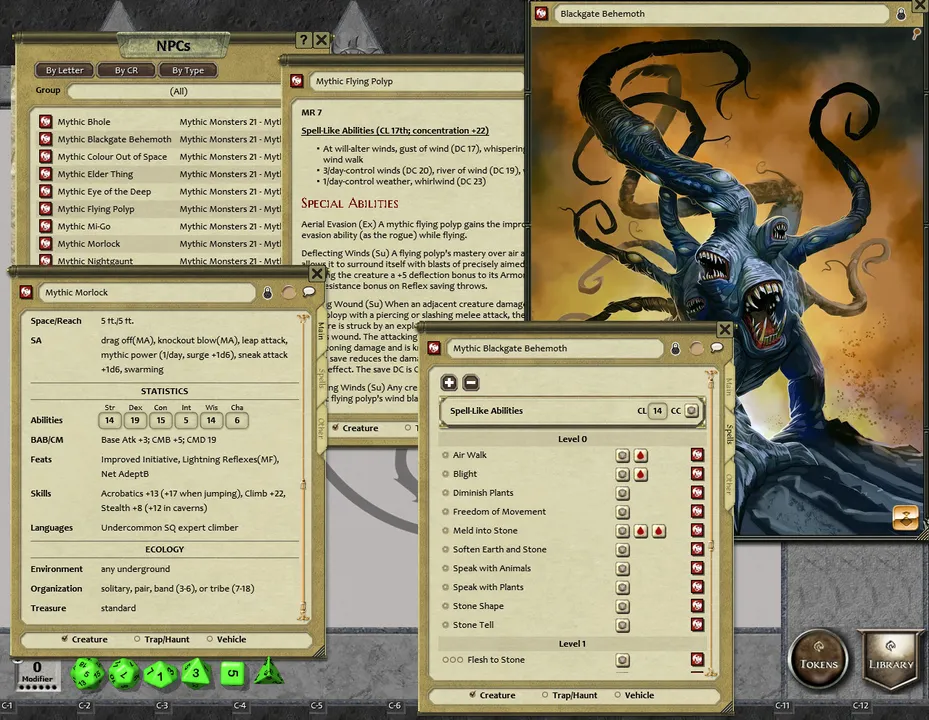 Fantasy Grounds - Mythic Monsters #21: Mythos Too (PFRPG) Screenshot 1