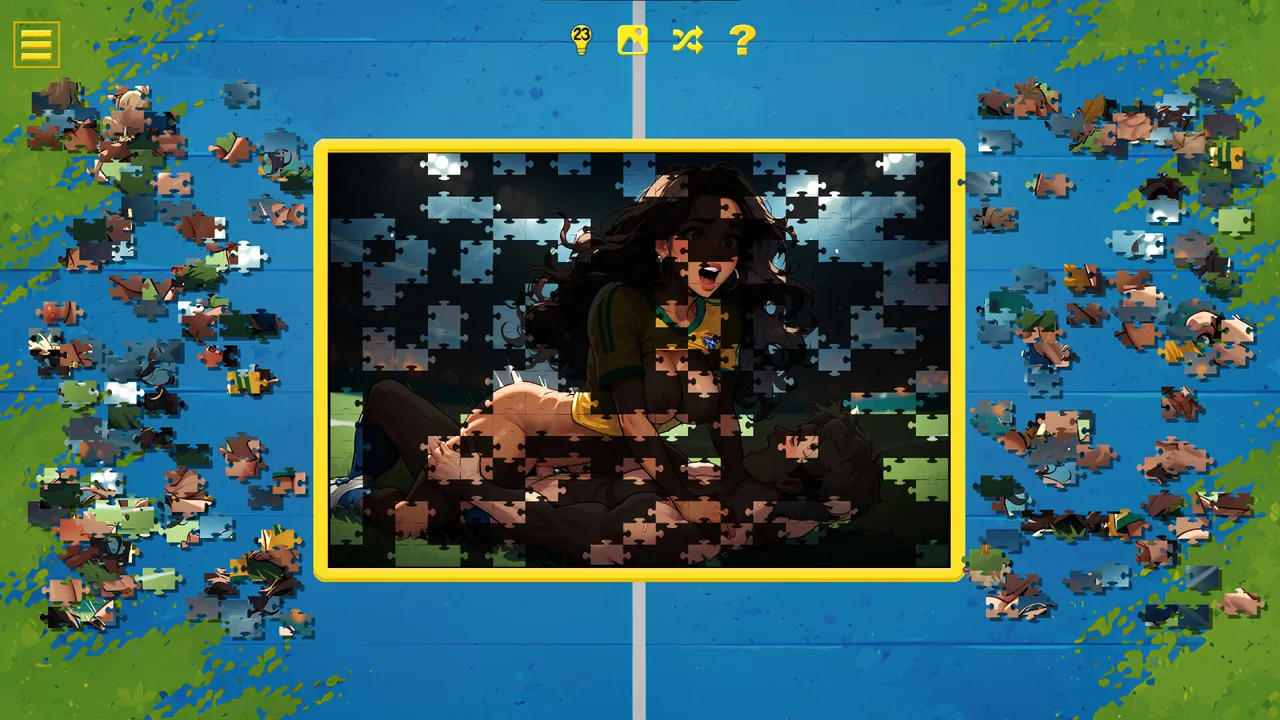 Soccer Cup Girls – Hentai Jigsaw Screenshot 4