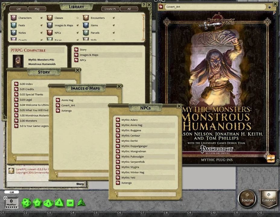 Fantasy Grounds - Mythic Monsters Monstrous Humanoids (PFRPG) Screenshot 0