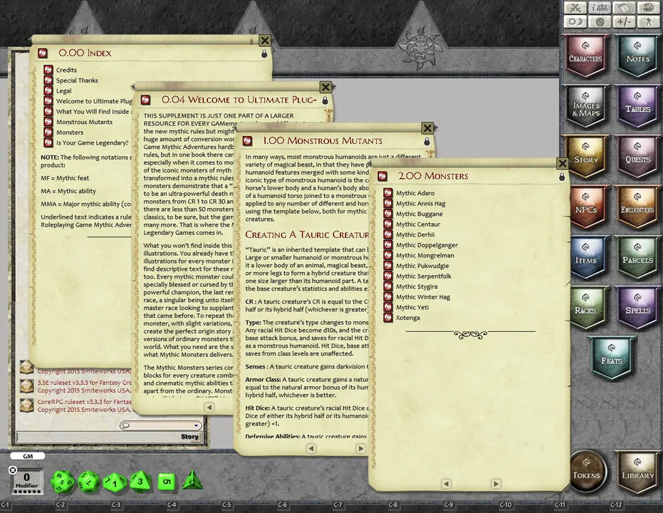 Fantasy Grounds - Mythic Monsters Monstrous Humanoids (PFRPG) Screenshot 3