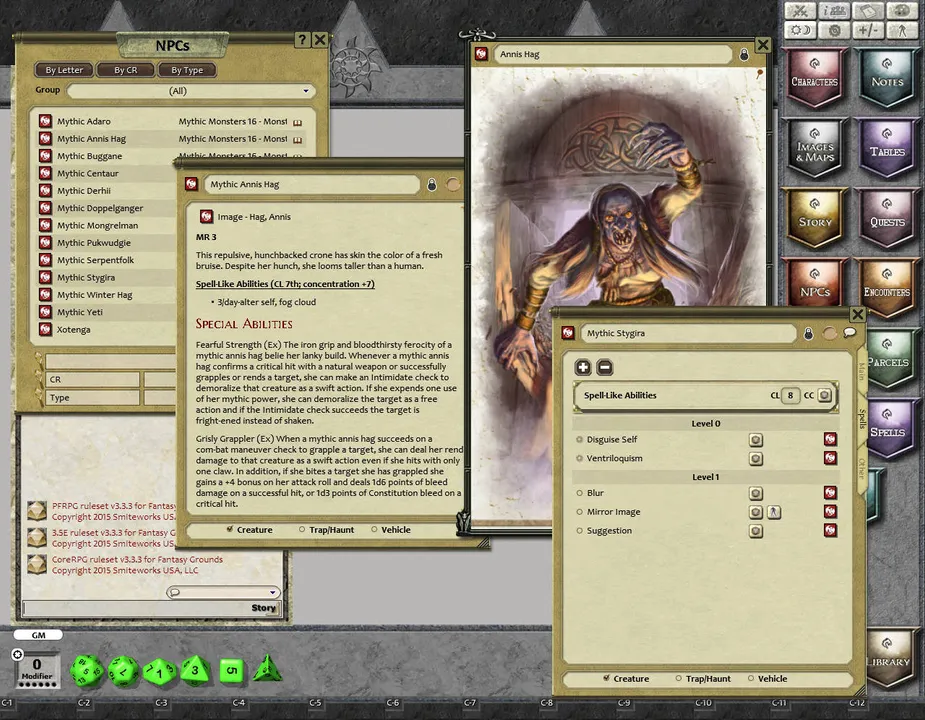Fantasy Grounds - Mythic Monsters Monstrous Humanoids (PFRPG) Screenshot 1